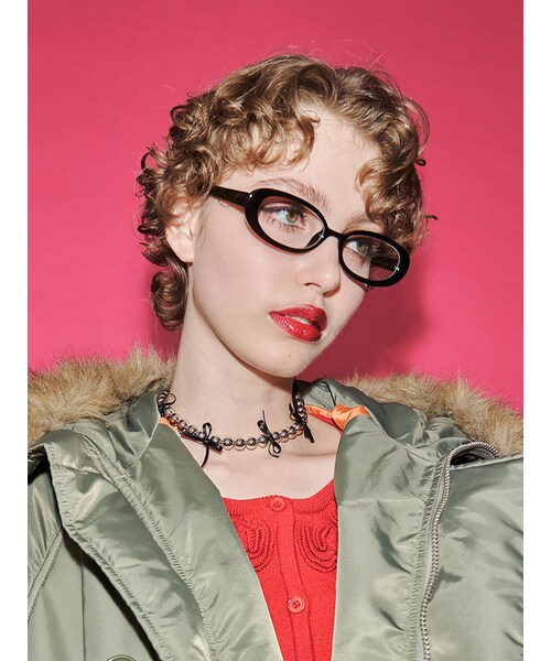 jouetie（ジュエティ）の「オーバルグラス（サングラス・レディース・ブラック/ブラウン・F）」の2枚目の写真