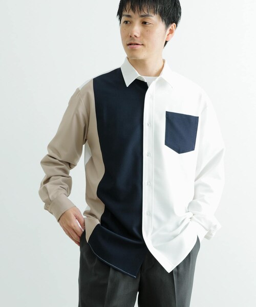ITEMS URBANRESEARCH（アイテムズ アーバンリサーチ）の「Vertical Switch 長袖シャツ（シャツ/ブラウス・メンズ・L.BLU/WHT/BLU・M/L）」の16枚目の写真