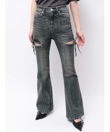 RESEXXY | 【追加生産分】カットアウトリボンデニムパンツ(デニムパンツ)