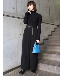 MURUA | ワンショルダーワイドパンツ(スラックス)