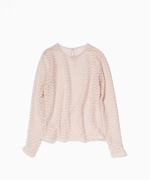 ROPE'(ロペ)の「フラワーレースベーシックカットソー/イージーケア【J'aDoRe・ルミネ店舗限定カラー】(Tシャツ/カットソー・レディース・ブラック/オフホワイト/ピンク・F)」の5枚目の写真
