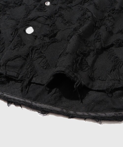 ADAM ET ROPE'（アダムエロペ）の「【Sefr/セファ】WES SHIRT FRINGE（シャツ/ブラウス・メンズ・ブラック・M/S）」の10枚目の写真