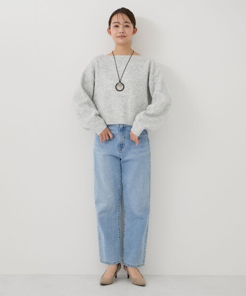 Jayro(ジャイロ)の「チョーカー付き前後2WAYカーディガン(カーディガン/ボレロ・レディース・チャコール/ライトグレー/オフホワイト/ダークブラウン・M)」の19枚目の写真