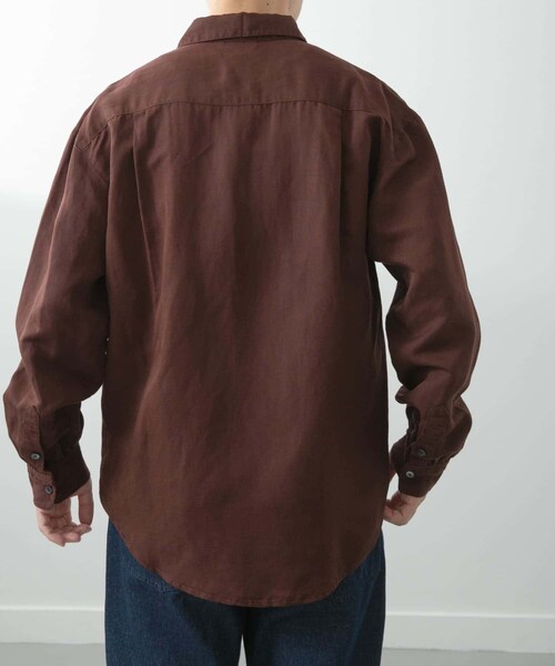 ITEMS URBANRESEARCH(アイテムズ アーバンリサーチ)の「Linen Blend Pullover Shirts(シャツ/ブラウス・メンズ・NVY/BRN/BLK・M/L)」の21枚目の写真