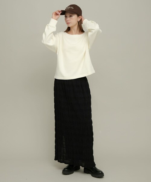 URBAN RESEARCH Sonny Label（アーバンリサーチサニーレーベル）の「ワイドクルーネックスウェット（スウェット・レディース・オフ/グレー/ピンク/イエロー・FREE）」の10枚目の写真