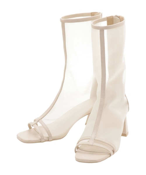 dazzlin（ダズリン）の「メッシュシアーローブーツ（ブーツ・レディース・ブラック/ブラウン/ベージュ/モカ・M/L）」の5枚目の写真