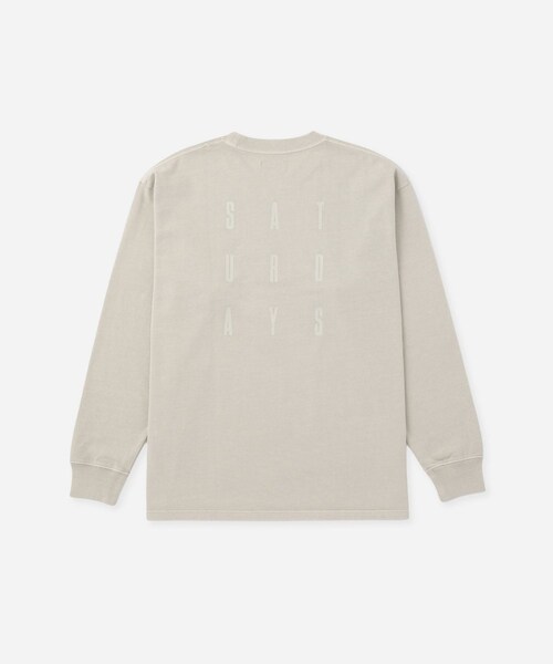 Saturdays NYC（サタデーズ ニューヨークシティ ）の「Arrangement LS T-SHIRT（Tシャツ/カットソー・レディース・ブラック/グレー/グリーン・L/M/S）」の10枚目の写真