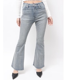 GYDA | ハイウエストbijouフレアデニムパンツ(デニムパンツ)