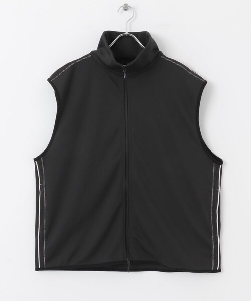 SENSE OF PLACE by URBAN RESEARCH（センスオブプレイスバイアーバンリサーチ）の「トラックジャージラインベスト（ベスト・メンズ・BLACK/BROWN・M/L）」の15枚目の写真