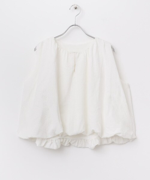 ITEMS URBANRESEARCH（アイテムズ アーバンリサーチ）の「バルーンスリーブノースリブラウス（シャツ/ブラウス・レディース・OFF/OFF×BLK/BLK・FREE）」の12枚目の写真