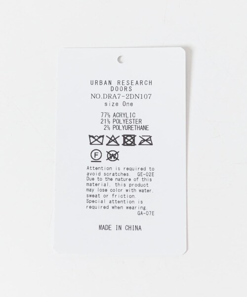 URBAN RESEARCH DOORS（アーバンリサーチドアーズ）の「カワリアミニットマフラー（マフラー・レディース・L.BEIGE/RED/GRAY・one）」の16枚目の写真