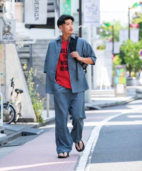 EKAL(エカル)の「『UR TECH DRYLUXE/吸水速乾/接触冷感』ハイツイストトラウザー(その他パンツ・メンズ・ブルーグレー/グレー/ネイビー・M/L)」の17枚目の写真