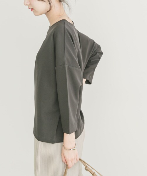 ITEMS URBANRESEARCH（アイテムズ アーバンリサーチ）の「カットジョーゼット7分袖プルオーバー（Tシャツ/カットソー・レディース・OFF/L.BLU/CHA・FREE）」の14枚目の写真