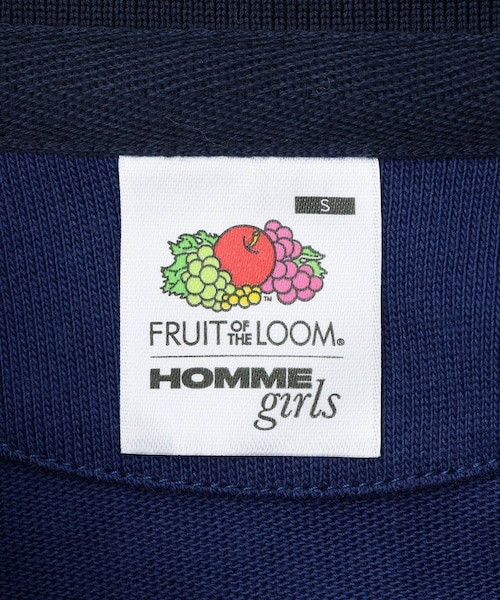 ADAM ET ROPE'（アダムエロペ）の「【HOMME girls×FRUIT OF THE LOOM】Long Sleeve Polo（ポロシャツ・レディース・ネイビー・S）」の10枚目の写真