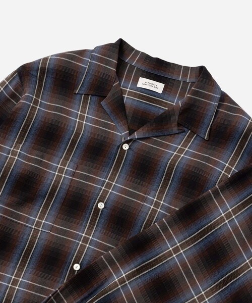 Saturdays NYC（サタデーズ ニューヨークシティ ）の「Marco Vintage Check LS Open Collar Shirt（シャツ/ブラウス・レディース・キナリ/ブルー・L/M/S/XL）」の12枚目の写真
