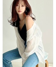 RESEXXY | バックシャンシアーシャツ(シャツ/ブラウス)