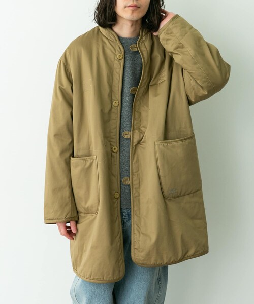 URBAN RESEARCH Sonny Label（アーバンリサーチサニーレーベル）の「ARMY TWILL　Twill Reversible Coat（テーラードジャケット・メンズ・KHAKI/BLACK/BEIGE・S/M/L）」の14枚目の写真