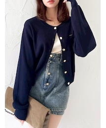 dazzlin | プレートシンプルカーディガン(カーディガン/ボレロ)