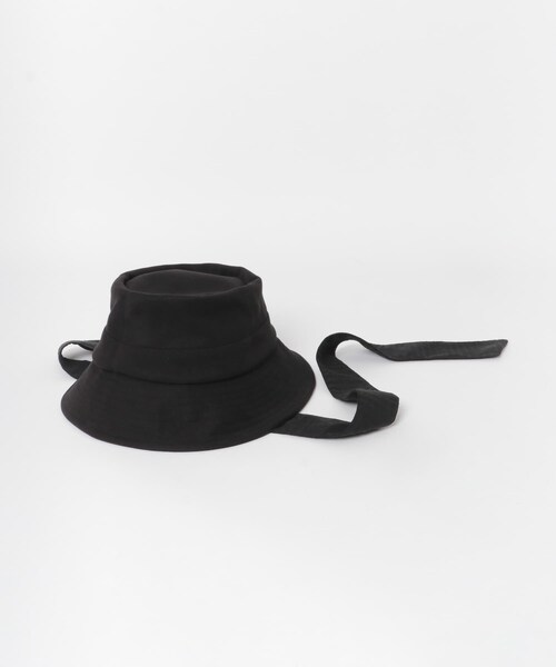 RODE SKO（ロデスコ）の「2WAYリボンバケットハット（ハット・レディース・BLACK/BEIGE・FREE）」の4枚目の写真