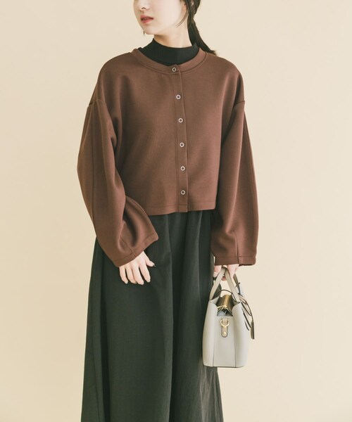 ITEMS URBANRESEARCH(アイテムズ アーバンリサーチ)の「『イージーケア』マルチWAYダンボールカーディガンワンピース(ワンピース・レディース・GRY/BRN・Free)」の16枚目の写真