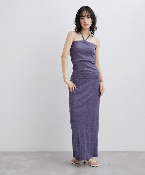 ADAM ET ROPE'(アダムエロペ)の「【Miller for ADAM ET ROPE'】Skirt(スカート・レディース・ブラック/ベージュ/パープル系・F)」の13枚目の写真