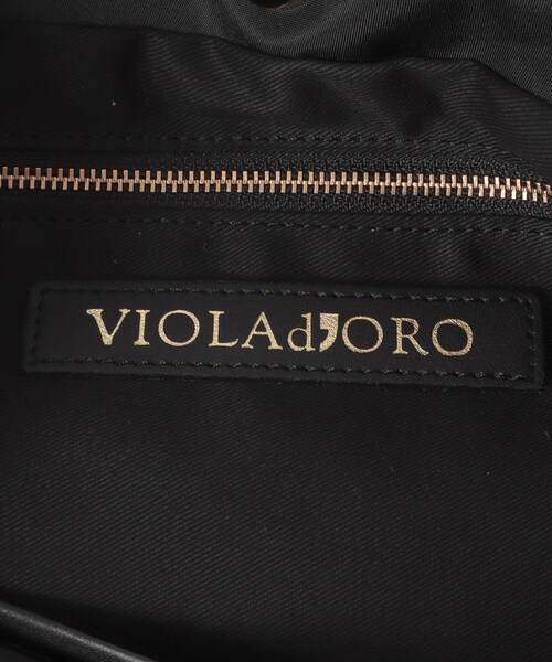 URBAN RESEARCH ROSSO（アーバンリサーチロッソ）の「VIOLAd’ORO　ナイロンドロストトートM（トートバッグ・レディース・BLKBLK/TAUPEBLK・M）」の9枚目の写真