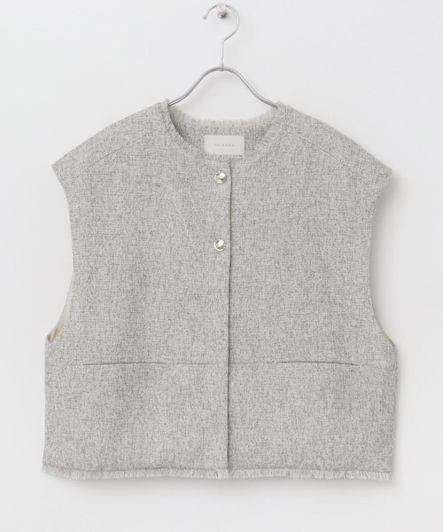 CHIGNON　ツイードショートベスト