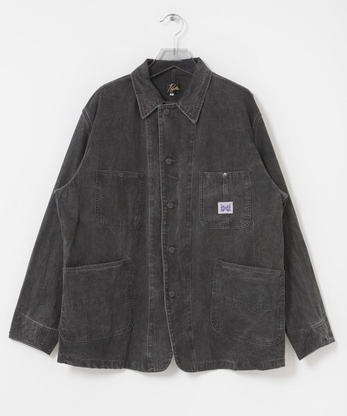 URBAN RESEARCH(アーバンリサーチ)の「Needles COVERALL SUMI DYE(デニムジャケット・メンズ・BLACK・S/M)」の2枚目の写真