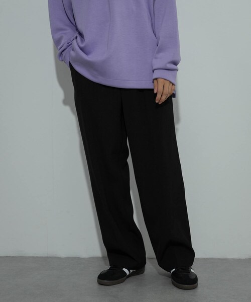 SENSE OF PLACE by URBAN RESEARCH（センスオブプレイスバイアーバンリサーチ）の「ダブルタックワイドスラックス（その他パンツ・メンズ・BLACK/GRAY/BROWN/KHAKI・M/L）」の16枚目の写真