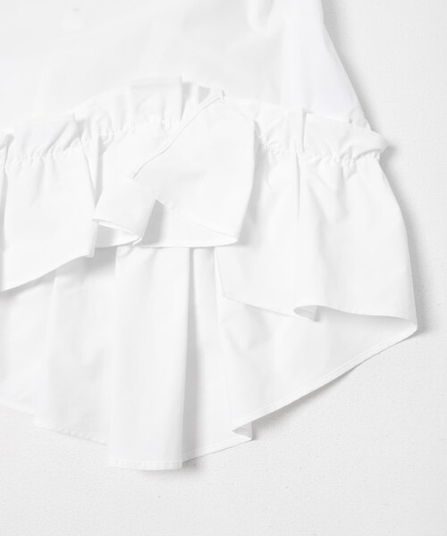 URBAN RESEARCH ROSSO（アーバンリサーチロッソ）の「ELENDEEK　FRILL HEM BLOUSE（シャツ/ブラウス・レディース・OWHT/BLK/LME・Free）」の6枚目の写真