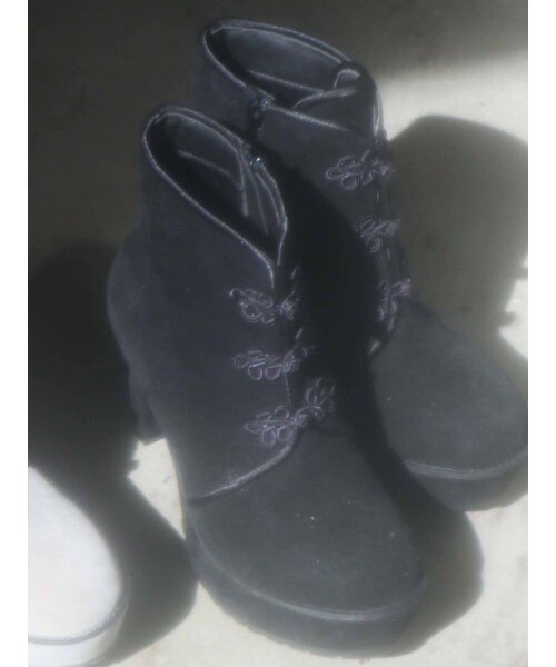 merry jenny（メリージェニー）の「チャイナブーツ（ブーツ・レディース・ブラック/ブルー/ベージュ・M/L）」の2枚目の写真