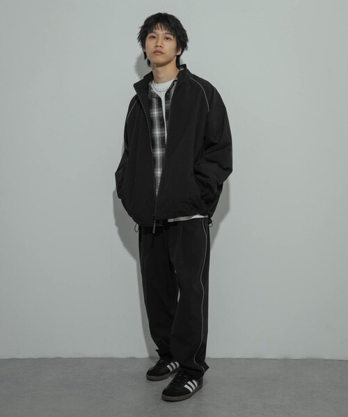 SENSE OF PLACE by URBAN RESEARCH（センスオブプレイスバイアーバンリサーチ）の「『セットアップ対応』パイピングスタンドブルゾン（ブルゾン・メンズ・BURGUNDY/BLACK/BEIGE・M/L）」の12枚目の写真