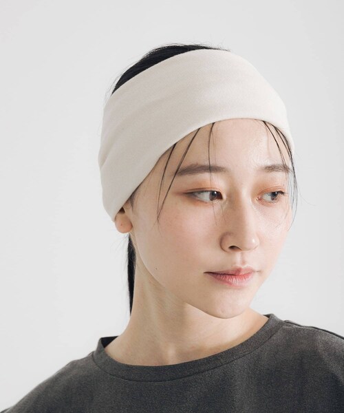 URBAN RESEARCH（アーバンリサーチ）の「decor『デコール』　Wide Hairband（ヘアバンド・レディース・CHARCOAL/BLACK/BROWN/OFF/BURGUNDY/SAX・-）」の10枚目の写真