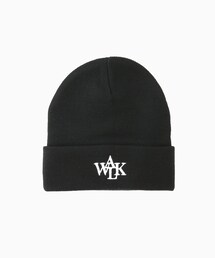 【WALK IN PARIS/ウォーク イン パリス】Black signature beanie