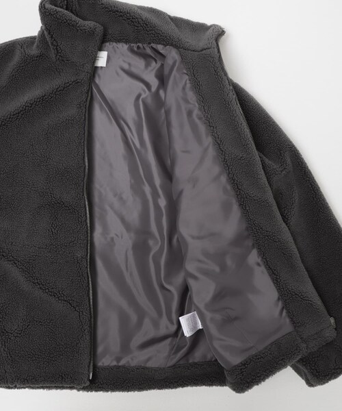 URBAN RESEARCH DOORS(アーバンリサーチドアーズ)の「ZIPボアブルゾン(テーラードジャケット・レディース・OFF/CHARCOAL・Free)」の22枚目の写真