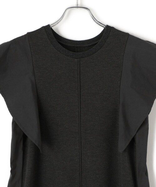 ADAM ET ROPE'（アダムエロペ）の「【WEB限定】セミフレアワンピース（ワンピース・レディース・ブラック/チャコール/ブラウン・F）」の8枚目の写真