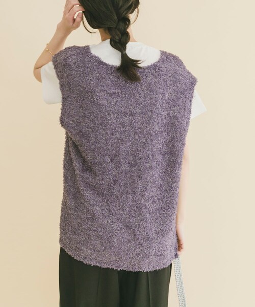 ITEMS URBANRESEARCH(アイテムズ アーバンリサーチ)の「リボンヤーンベスト(ニット/セーター・レディース・OFF/BLK/CHA・Free)」の20枚目の写真