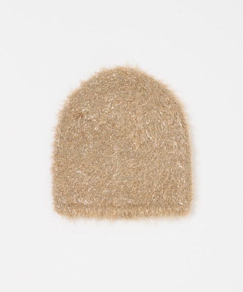 URBAN RESEARCH Sonny Label（アーバンリサーチサニーレーベル）の「CONTROL FREAK　ラメフェザーニットワッチ（ニットキャップ/ビーニー・レディース・ブラック/ベージュ/グレー・one）」の3枚目の写真
