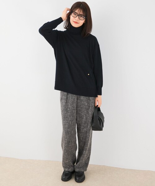URBAN RESEARCH ROSSO（アーバンリサーチロッソ）の「F by ROSSO　ウォッシャブル抗ピルタートルニット（ニット/セーター・レディース・BEIGE/YELLOW/RED/NAVY・Free）」の19枚目の写真