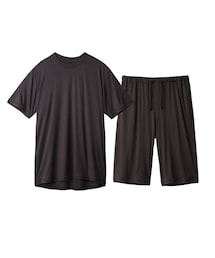 nissen（ニッセン）の「【ルームウェア】持ち運べるコンパクトルームウェア上下セット（半袖・ハーフパンツ）【大きいサイズ有】（ルームウェア/パジャマ）」