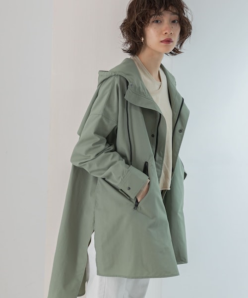 KBF（ケイビーエフ）の「BIGマウンテンパーカー（マウンテンパーカー・レディース・KHAKI/L.GREIGE/CAMEL・one）」の20枚目の写真