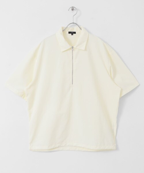 ITEMS URBANRESEARCH（アイテムズ アーバンリサーチ）の「『UVカット』クールタッチナイロン ハーフジップ プルオーバーシャツ（シャツ/ブラウス・メンズ・BLK/OFF/KHK・M/L）」の9枚目の写真