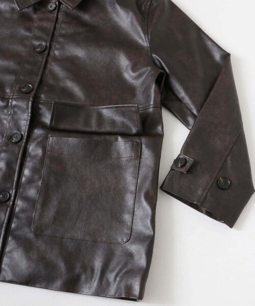 ITEMS URBANRESEARCH(アイテムズ アーバンリサーチ)の「カバーオールジャケット(カバーオール・レディース・BRN/BLK・FREE)」の17枚目の写真