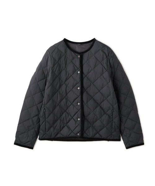 ROPE'（ロペ）の「【TAION×LIMONTA×ROPE'トリプルコラボ】クルーネックショートダウンジャケット（ダウンジャケット/コート・レディース・ベージュ/ネイビー・36/38）」の7枚目の写真