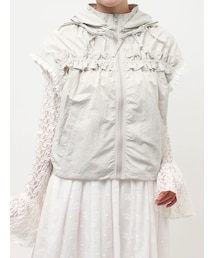 merry jenny | frill nylon jacket(ベスト)