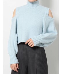 MERCURYDUO | カラーオープンショルダーニット(ニット/セーター)