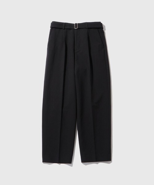 ADAM ET ROPE'（アダムエロペ）の「コットンダブルクロス　ベルテッドスラックス（スラックス・メンズ・ブラック/ベージュ・L/M）」の5枚目の写真