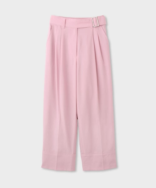 ROPE'（ロペ）の「【moi salon et rope 】ORIGINAL BELTED SLACKS｜ベルテッドスラックス（スラックス・レディース・ネイビー/ピンク系・36/38）」の7枚目の写真