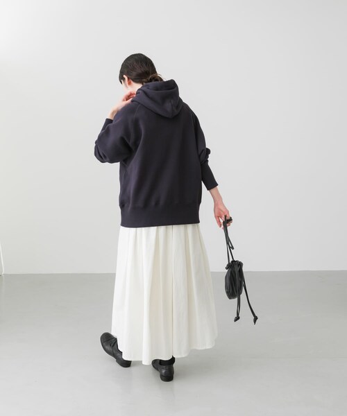 かぐれ（カグレ）の「スウェットフーデットプルオーバー（パーカー・レディース・CORAL/BUTTER/NAVY・FREE）」の17枚目の写真