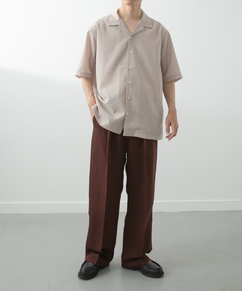 ITEMS URBANRESEARCH（アイテムズ アーバンリサーチ）の「Linen Blend Tapered Pants（その他パンツ・メンズ・NVY/BRN/BLK・M/L）」の18枚目の写真